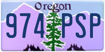 OR license plate 974PSP
