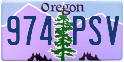 OR license plate 974PSV