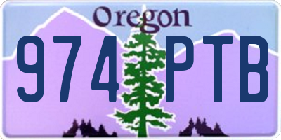 OR license plate 974PTB