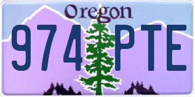 OR license plate 974PTE