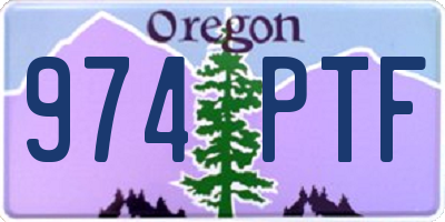 OR license plate 974PTF