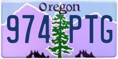 OR license plate 974PTG