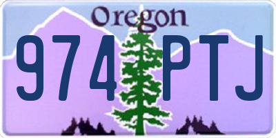 OR license plate 974PTJ