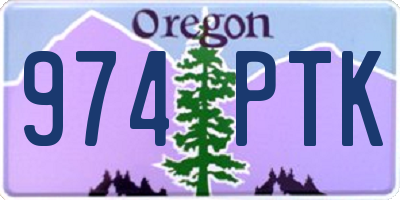 OR license plate 974PTK