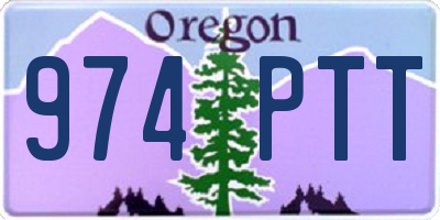 OR license plate 974PTT