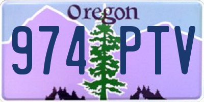 OR license plate 974PTV