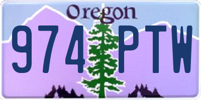 OR license plate 974PTW