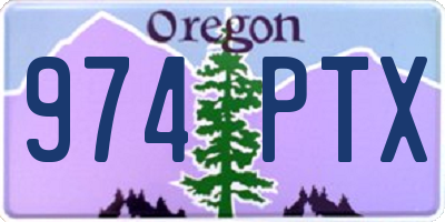 OR license plate 974PTX