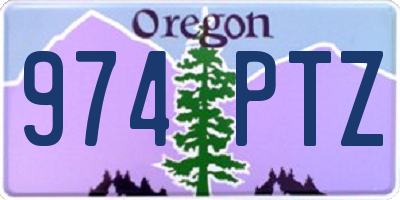 OR license plate 974PTZ