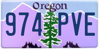 OR license plate 974PVE