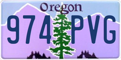 OR license plate 974PVG
