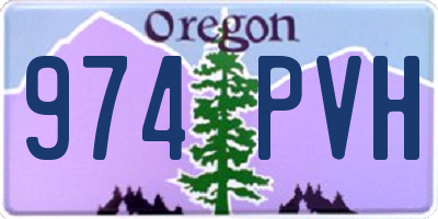 OR license plate 974PVH