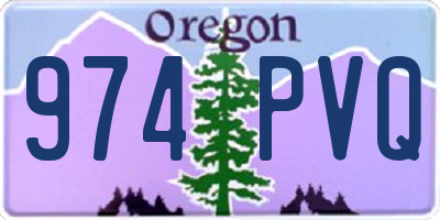 OR license plate 974PVQ