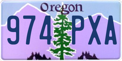 OR license plate 974PXA