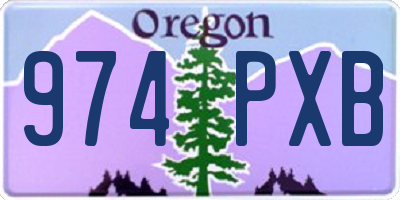 OR license plate 974PXB