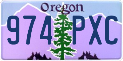 OR license plate 974PXC