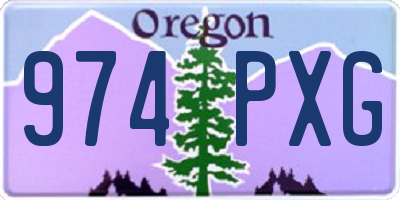 OR license plate 974PXG