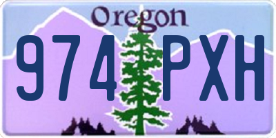 OR license plate 974PXH