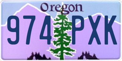 OR license plate 974PXK