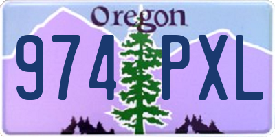 OR license plate 974PXL
