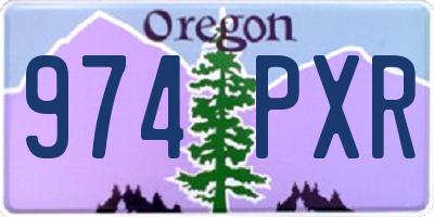 OR license plate 974PXR