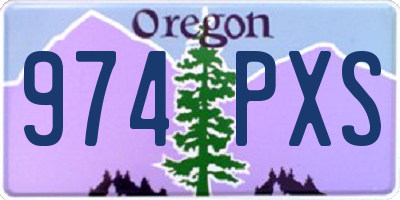 OR license plate 974PXS