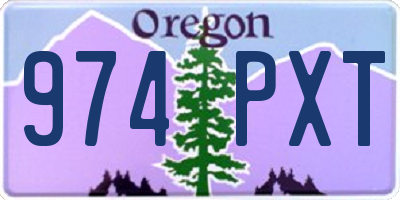 OR license plate 974PXT