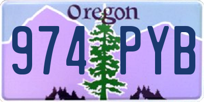 OR license plate 974PYB