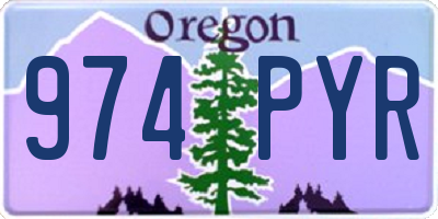 OR license plate 974PYR