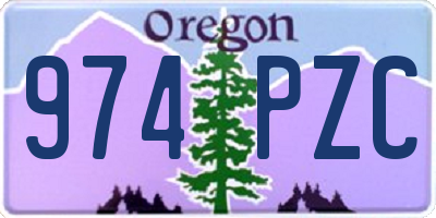 OR license plate 974PZC
