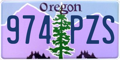 OR license plate 974PZS