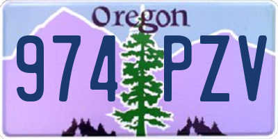 OR license plate 974PZV