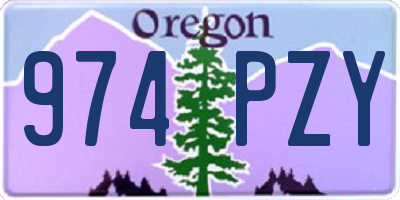 OR license plate 974PZY