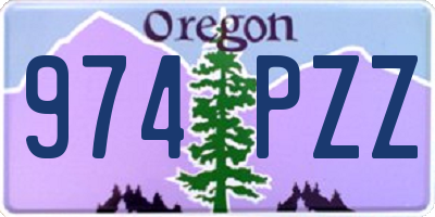 OR license plate 974PZZ