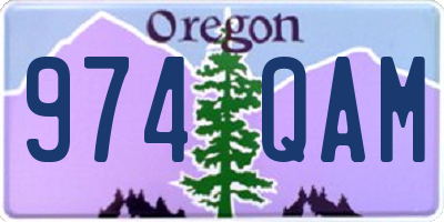 OR license plate 974QAM