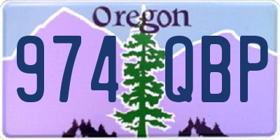 OR license plate 974QBP
