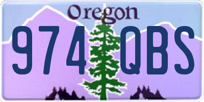 OR license plate 974QBS