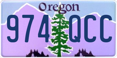 OR license plate 974QCC
