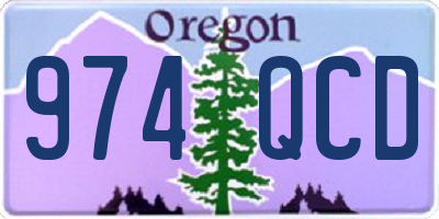 OR license plate 974QCD