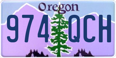 OR license plate 974QCH