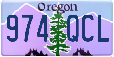 OR license plate 974QCL