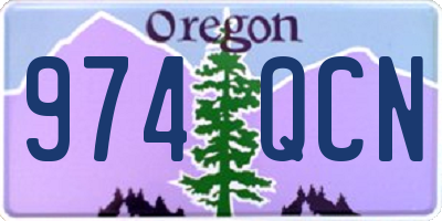 OR license plate 974QCN