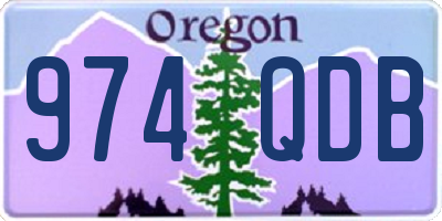 OR license plate 974QDB
