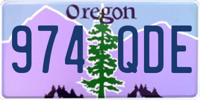 OR license plate 974QDE
