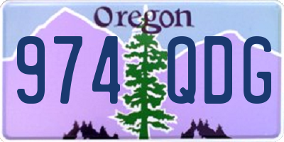 OR license plate 974QDG