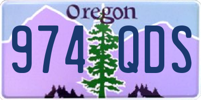 OR license plate 974QDS