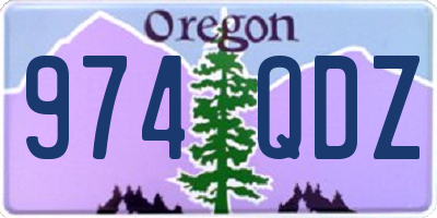 OR license plate 974QDZ