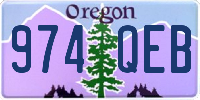 OR license plate 974QEB