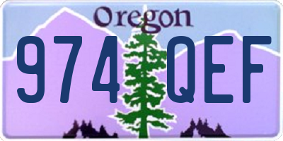 OR license plate 974QEF