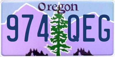 OR license plate 974QEG